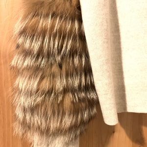 Alice and Olivia fur cuff sweater